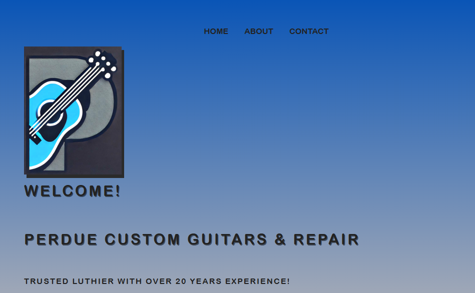 Perdue Custom Guitars & Repair website